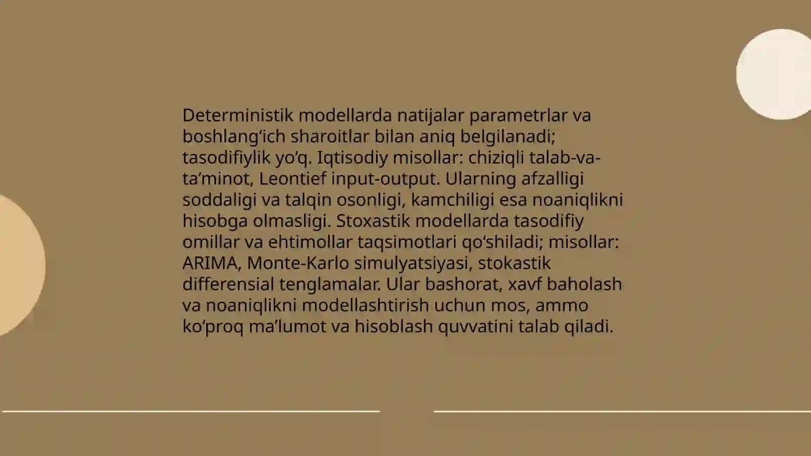Iqtisodiyotda modellashtirishning asosiy tushunchalari va bosqichlari 4