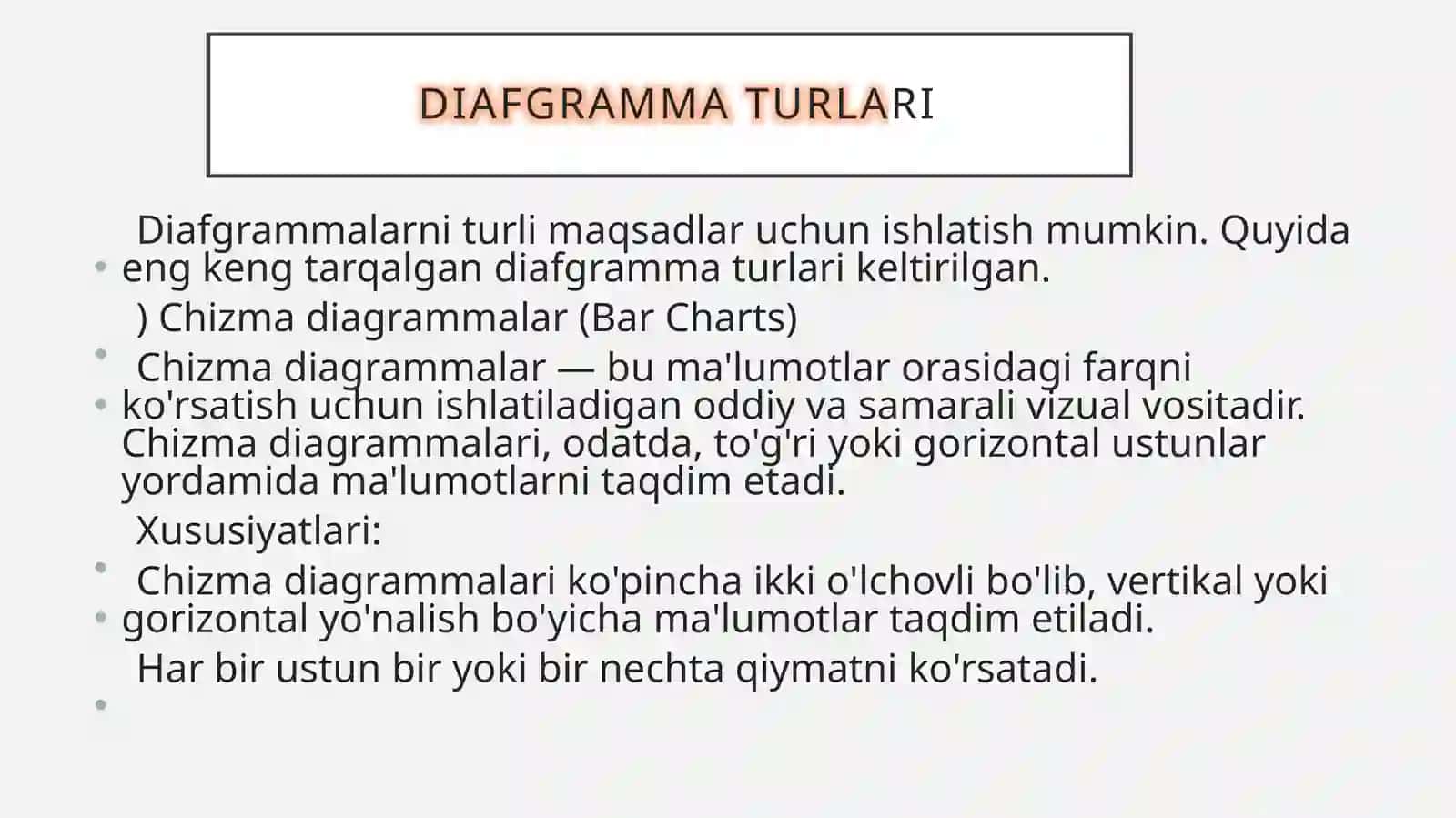 Diafgrammalar ustida ishlash 4