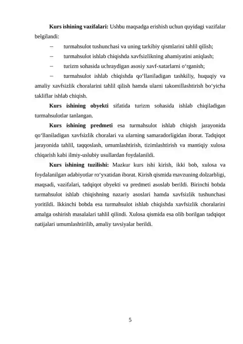Turmahsulot Ishlab Chiqishdagi Xavfsizlik Choralari 4