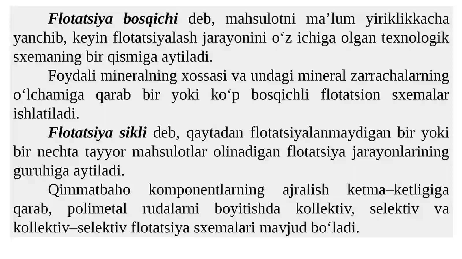 FLOTATSIYA SXEMALARNI TUZISH PRINSIPLARI 4