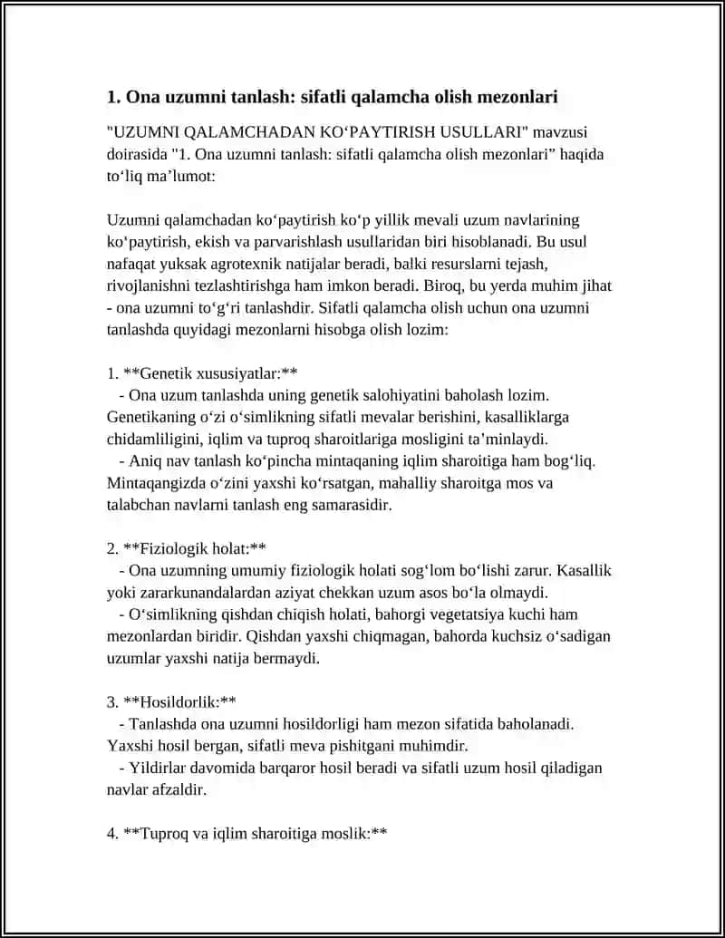 UZUMNI QALAMCHADAN KOʻPAYTIRISH USULLARI 4