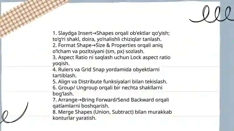 Power Point dasturida fizik jarayonlar animatsiyalarini yaratish va ovoz berish 4