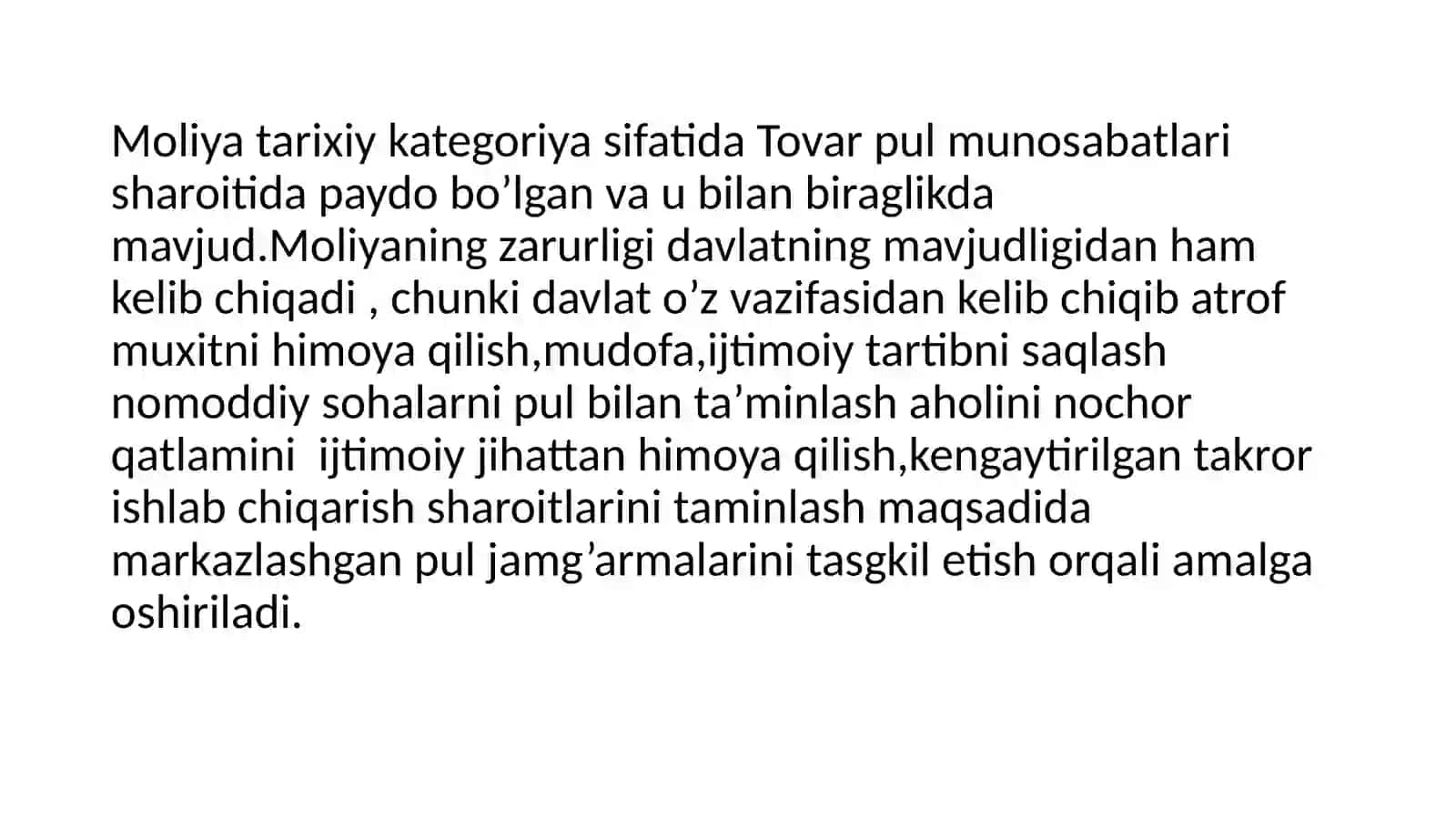 Moliyat izimlari va moliyaviy so'zat 4