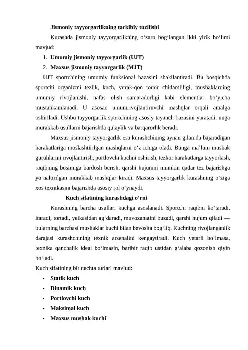 Kurash bo‘yicha jismoniy tayyorgarlik 4