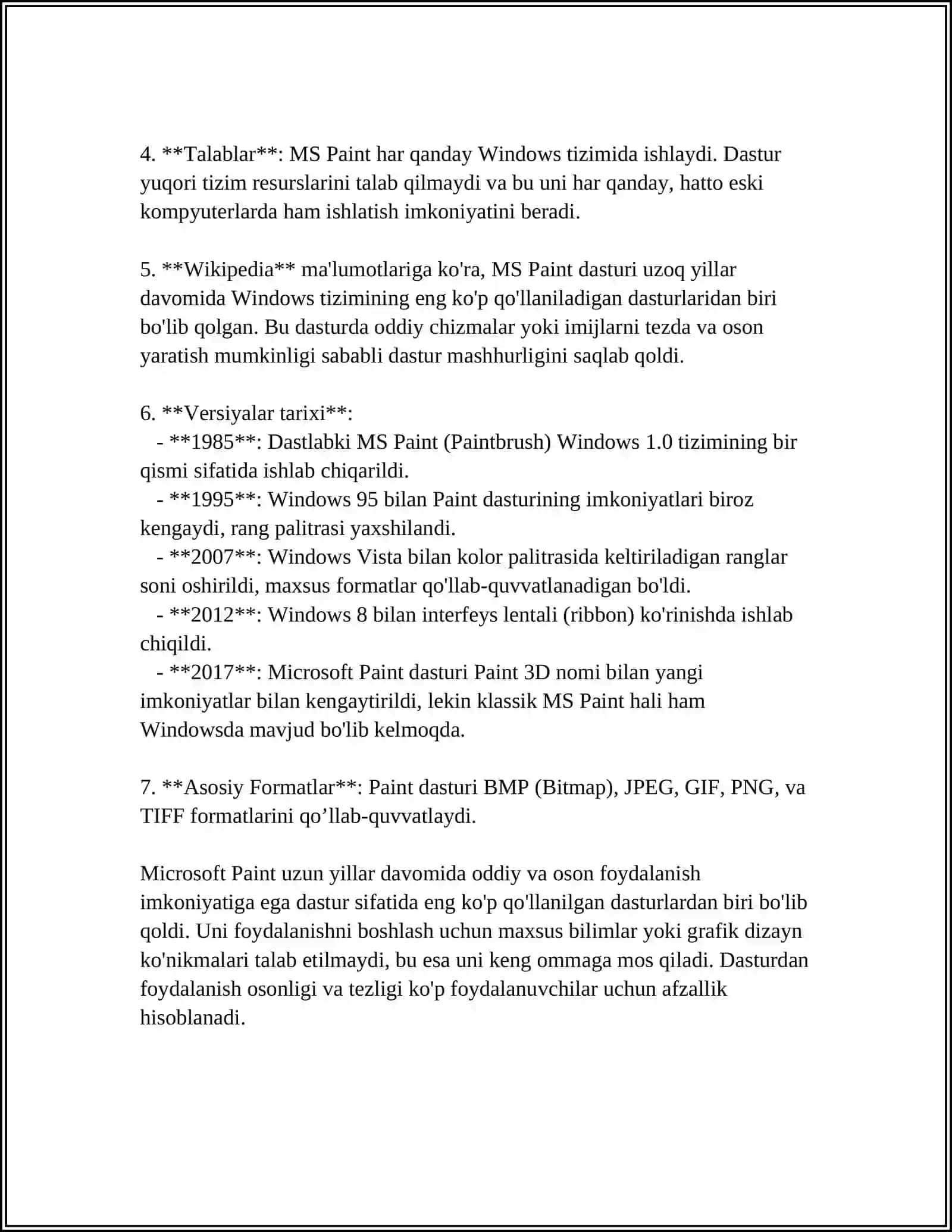 MICROSOFT PAINT EDITOR 4