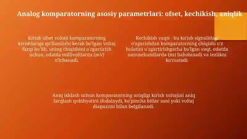 Analogli komparator 4