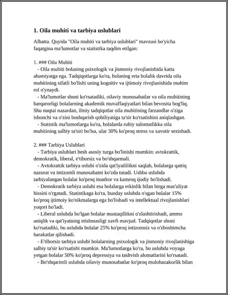 BOLANING PSIXOLOGIK TARAQQIYOTIGA TA'SIR QILUVCHI OMILLAR 4