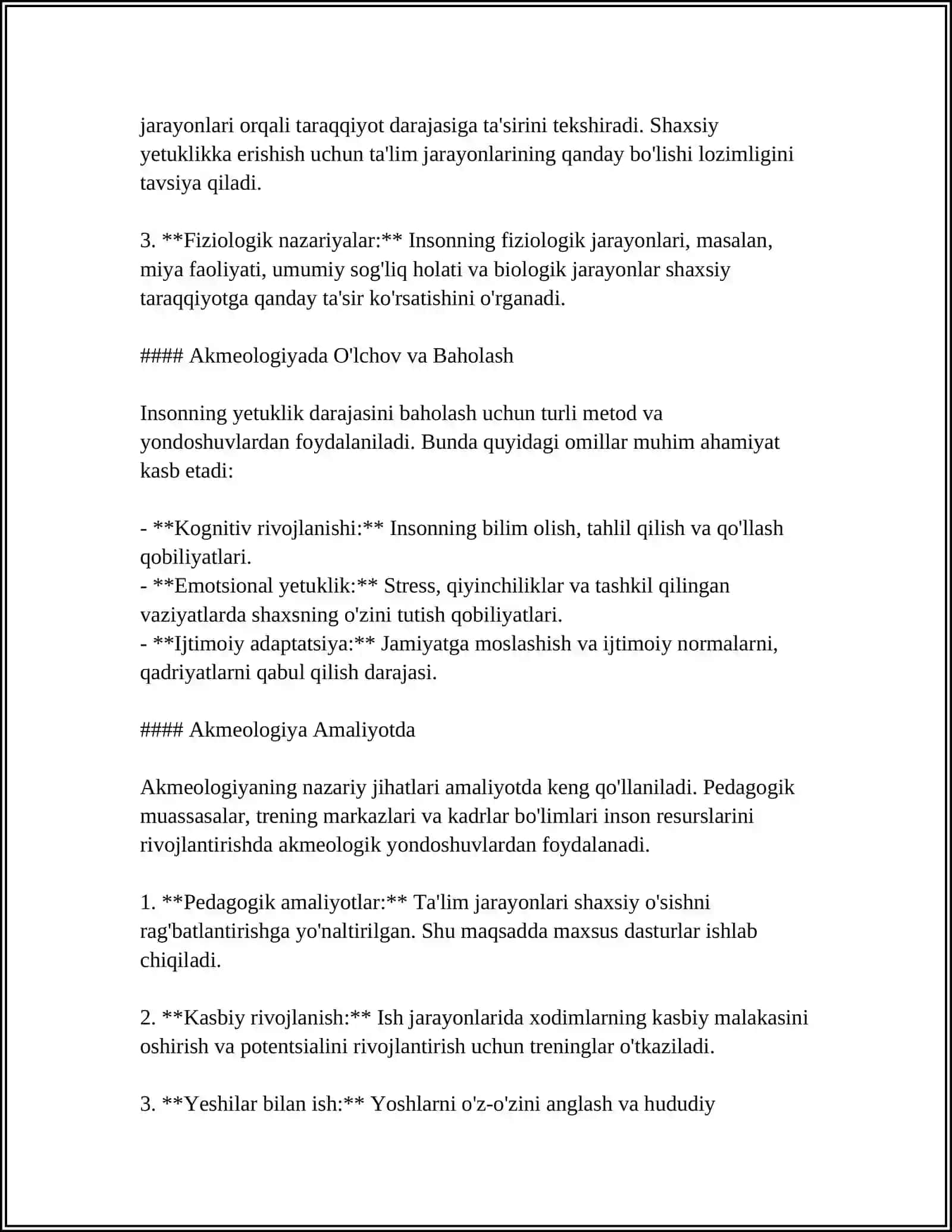 AKMEOLOGIYA FANI ILMIY BILIMLARNING YANGI TARMOG‘I SIFATIDA SHAKLLANISHI 4