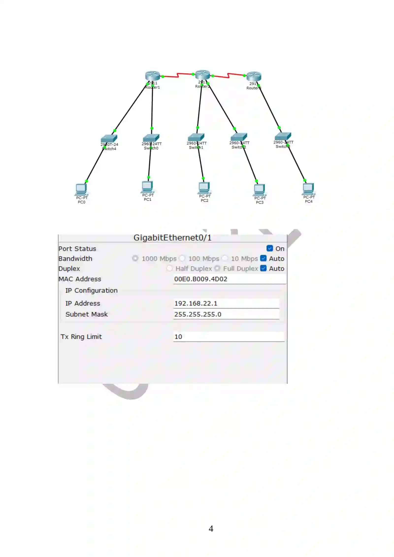 Cisco Packet Tracer dasturida LAN kompyuter tarmog‘ini loyihalash 4
