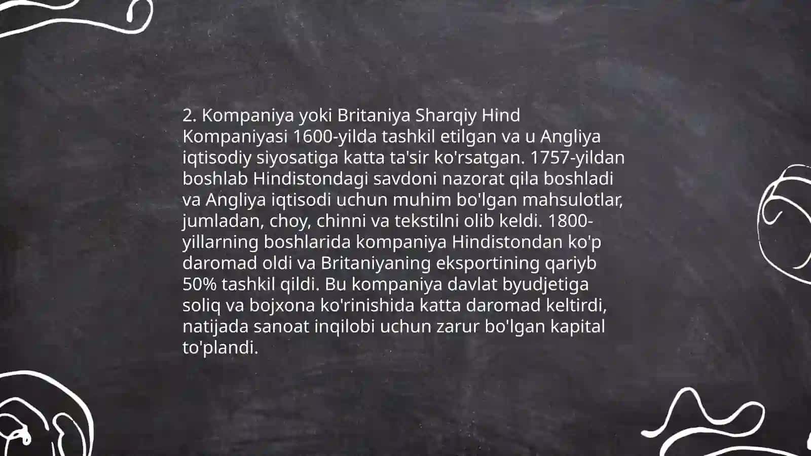 Ost-Indiya kompaniyasining tashkil topishi 4