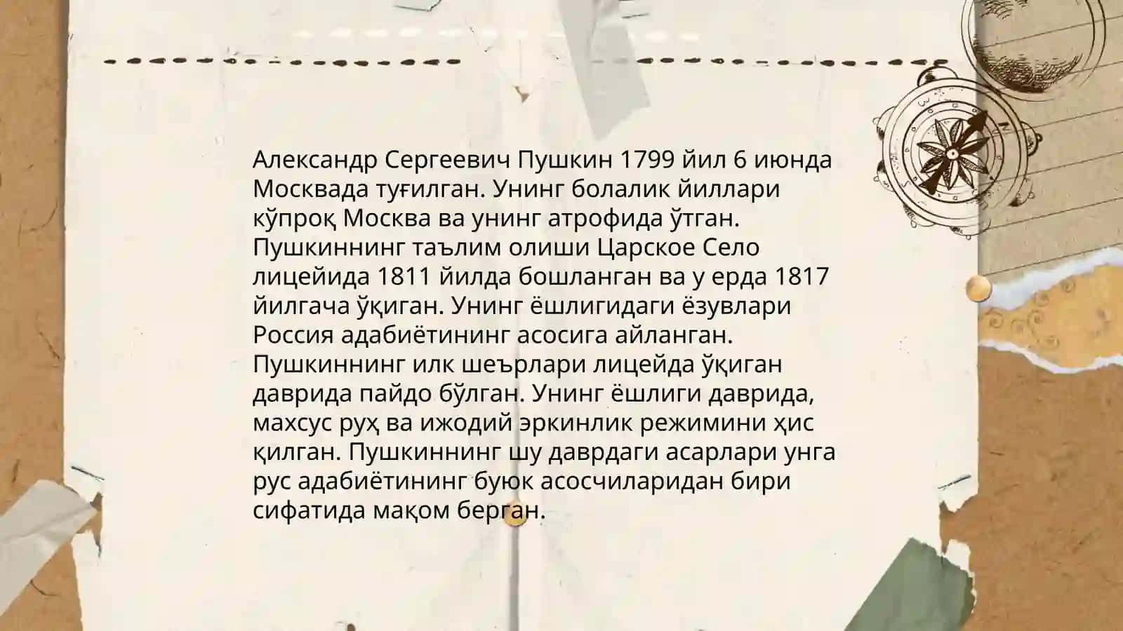 Pushkinning hayoti va ijodi 4