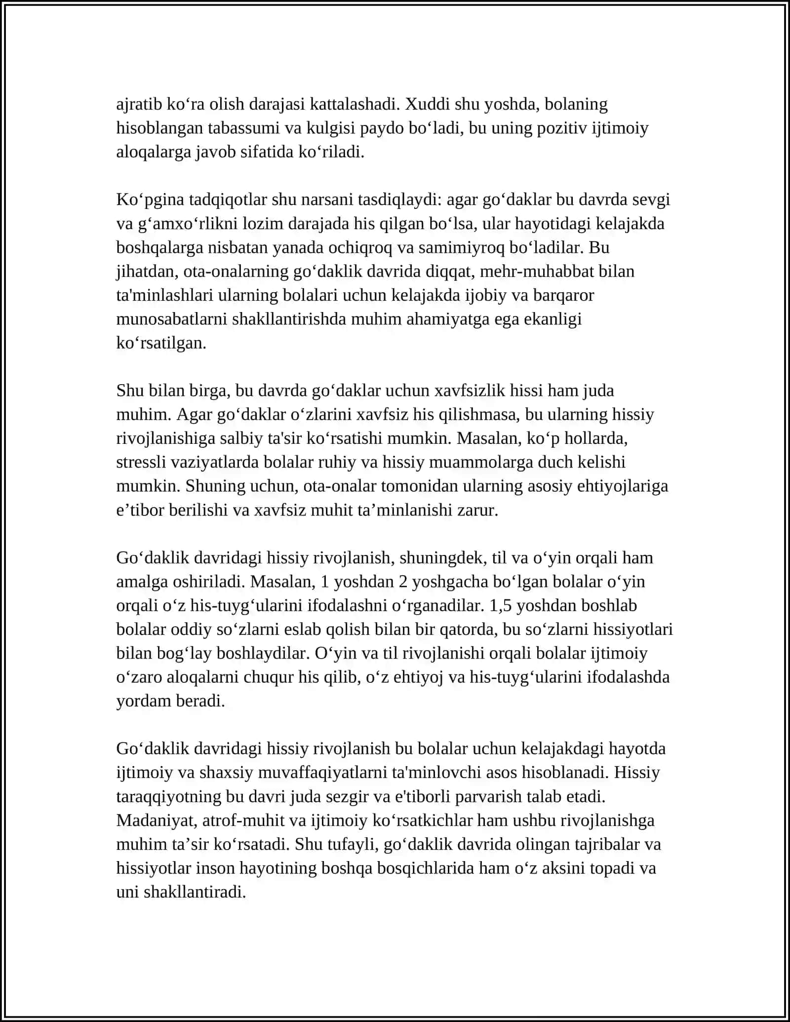 GOʻDAKLIK DAVRINING PSIXOLOGIK XUSUSIYATLARI 4