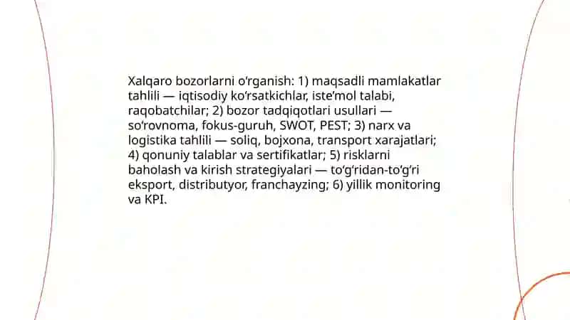 Tadbirkorlik subyektlarining eksport salohiyatini oshirish 4