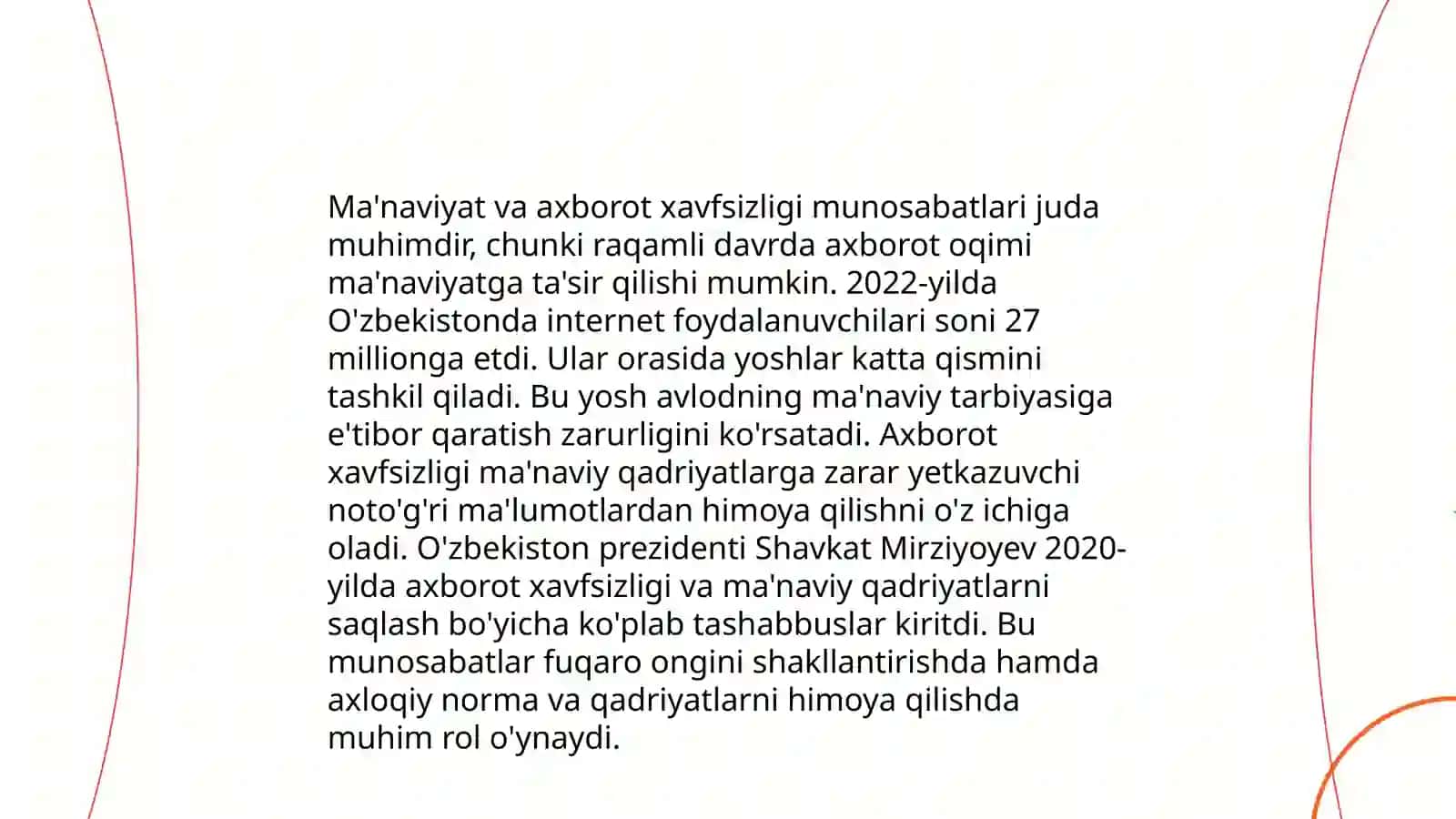 Oʻzbekistonda axborot xavfsizligining ma'naviy va huquqiy asoslari 4