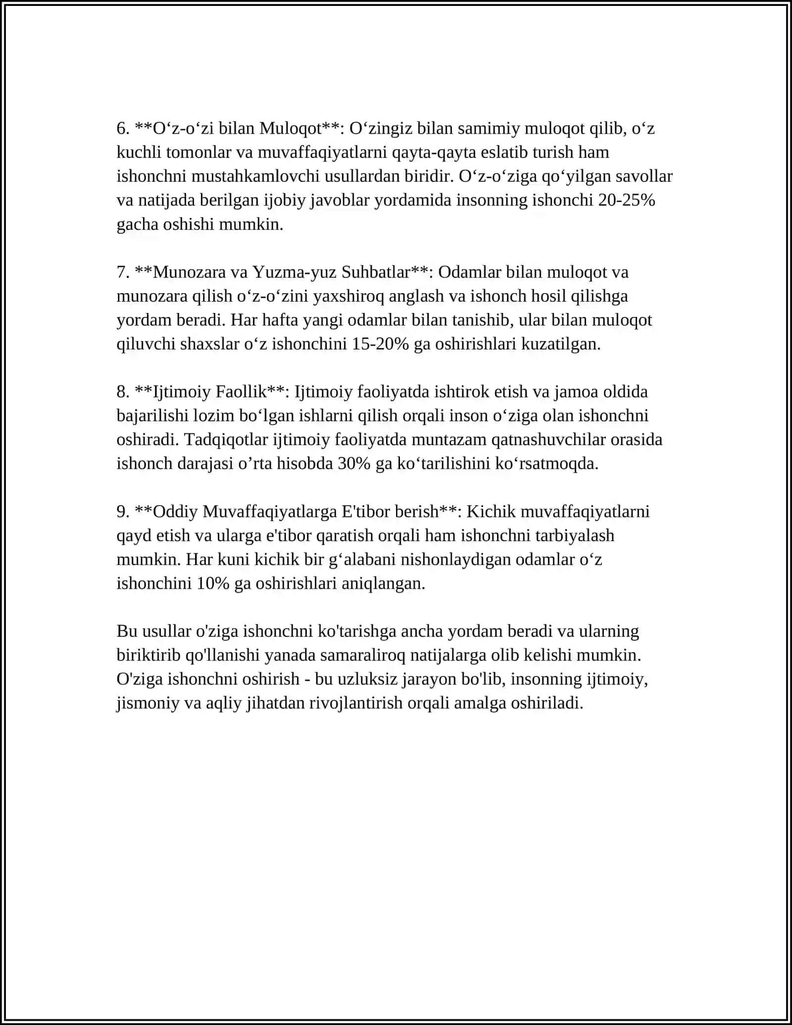 O'SPIRINLIK DAVRIDA BOSHQALAR TOBE BO'LISHIDAGI PSIXALOGIK YORDAM 4