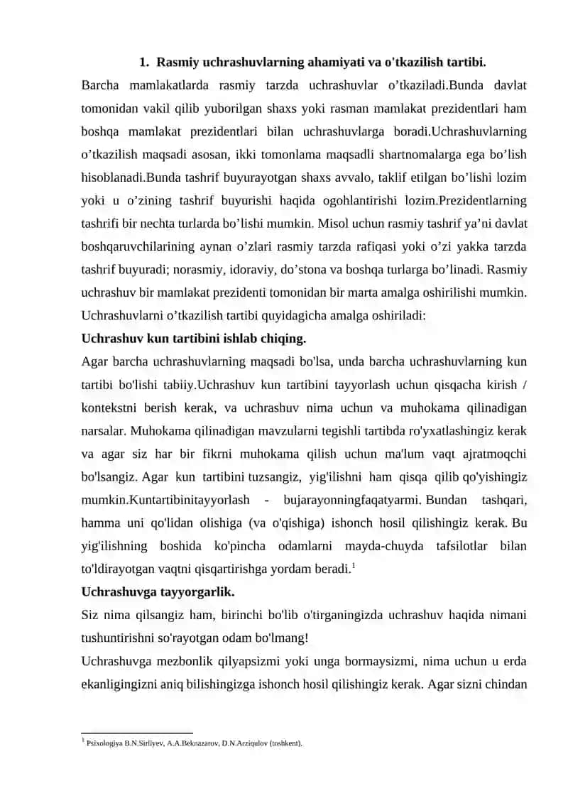 Rasmiy uchrashuvlarga psixologik tayyorgarlik 4