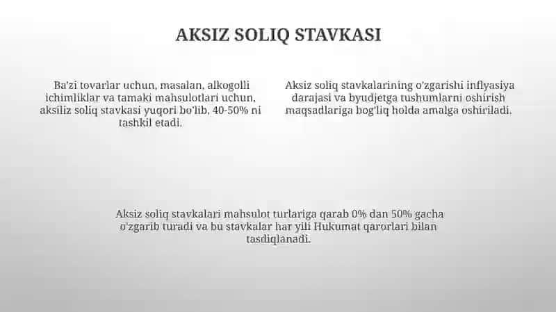 Aksizsoliğini hisoblash va byudjetga oʻtkazish tartibi 4