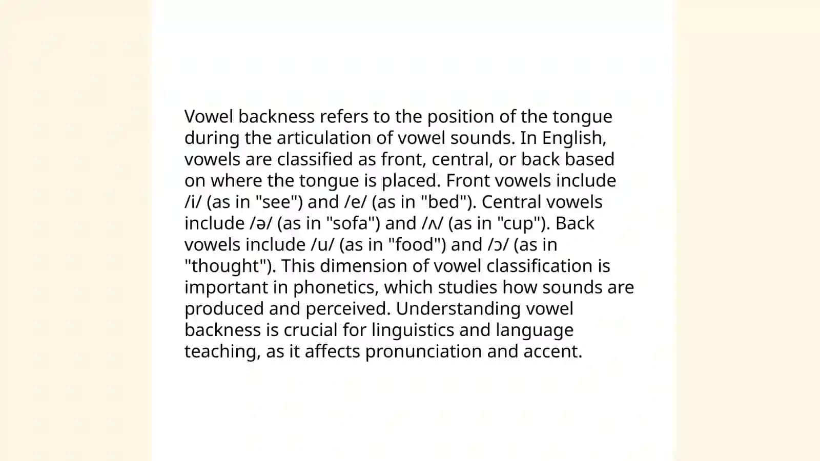 Classification of vowels 4