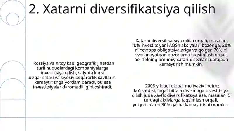 Risk va daromadlilik 4