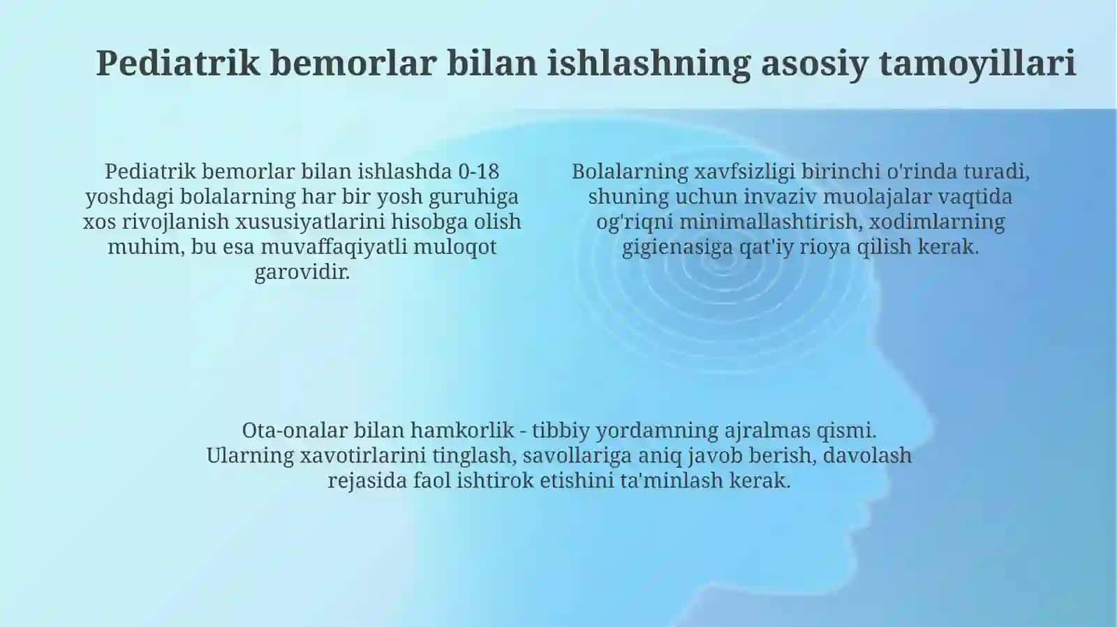 Pediatrik bemorlar bilan muloqot 4