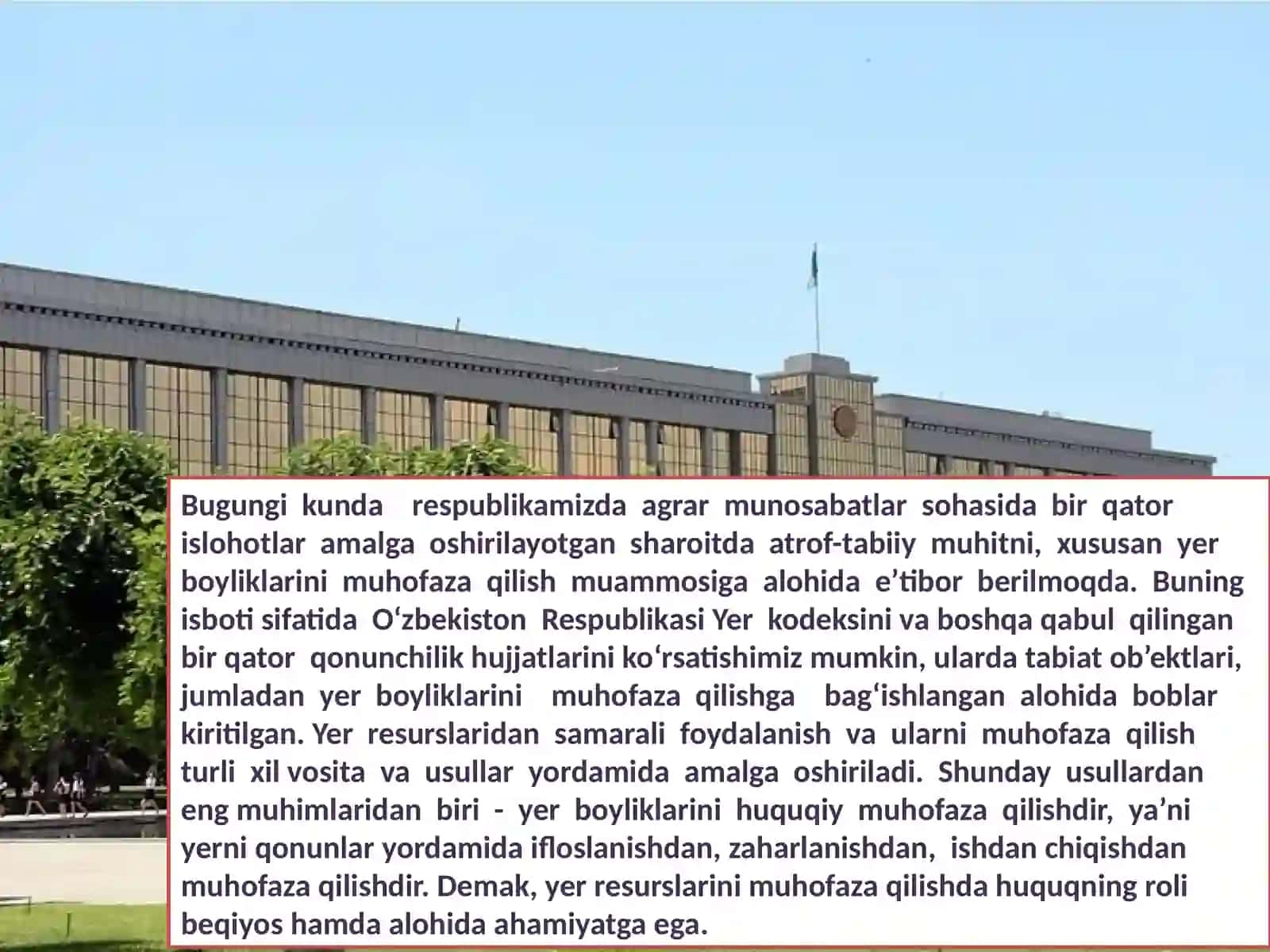 YERNI HUQUQIY MUHOFAZA QILISH VA YER QONUNCHILIGINI BUZGANLIK UCHUN JAVOBGARLIK 4