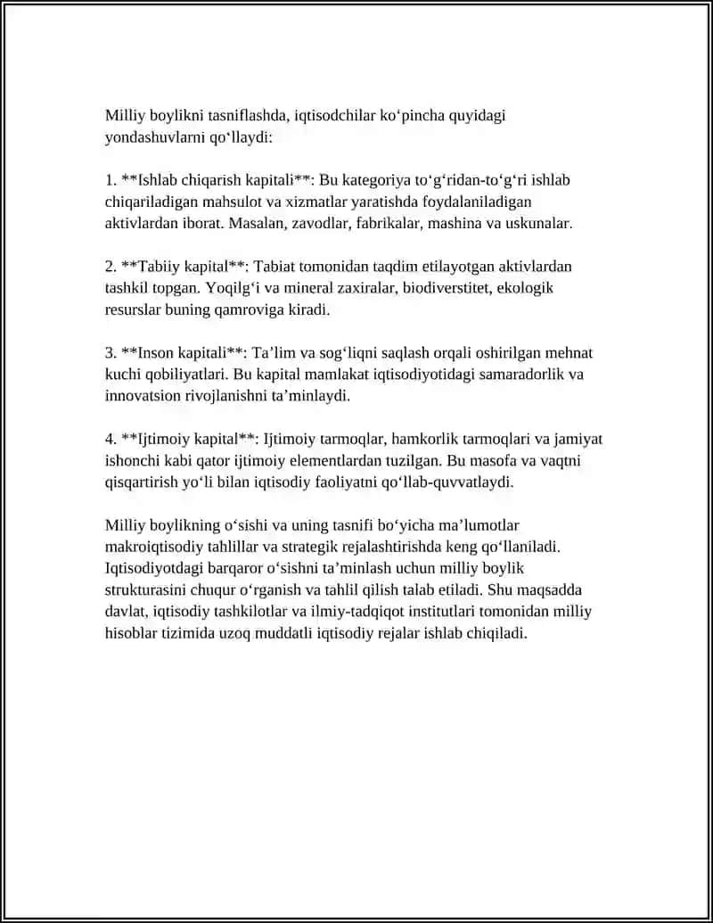 MILLIY BOYLIK TIZIMIDA MILLIY BOYLIKNI STATISTIK O‘RGANISH 4
