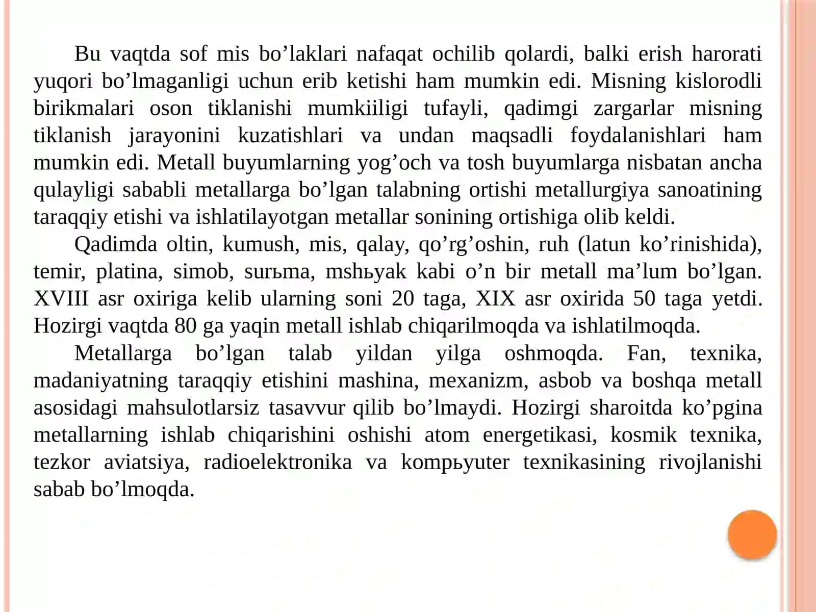 4-ma’ruza: Oksidlangan va aralashrudalarni qayta ishlash texnologiyalari 4