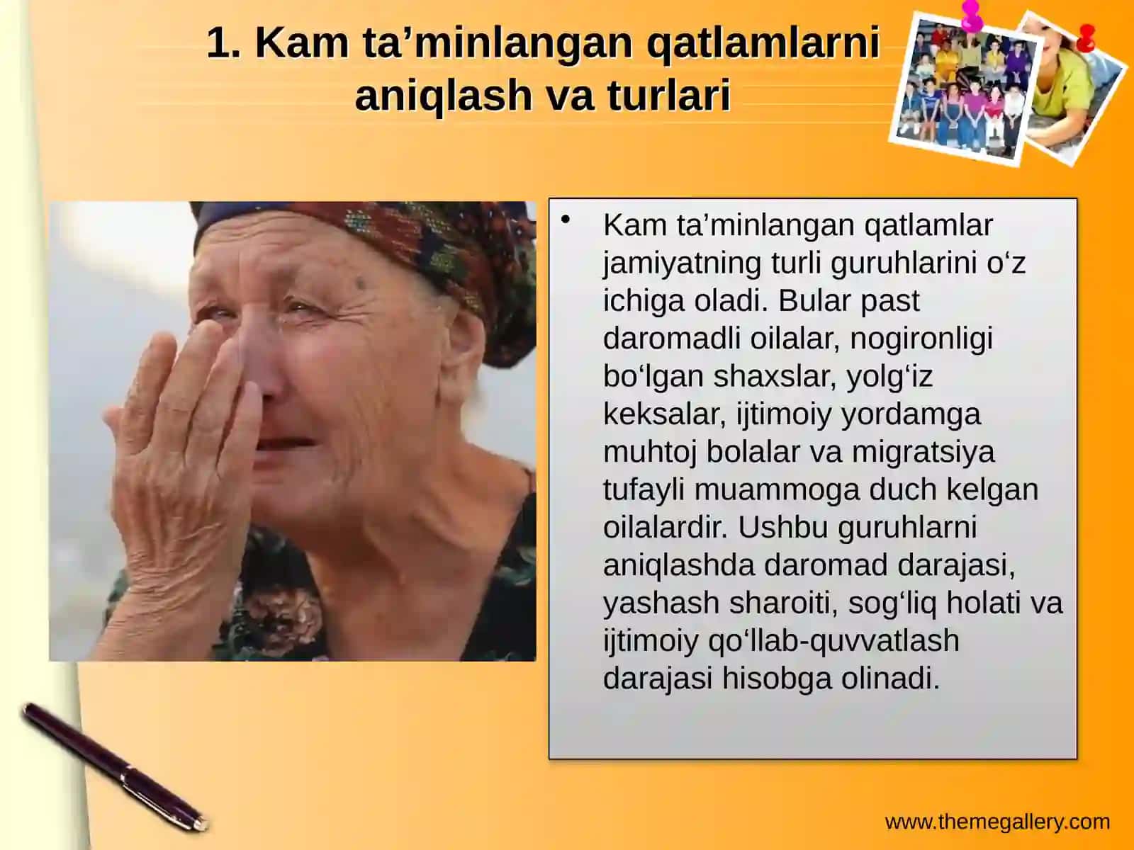 Aholining kam taminlangan qatlamlarini ijtimoiy himoya qilish 4