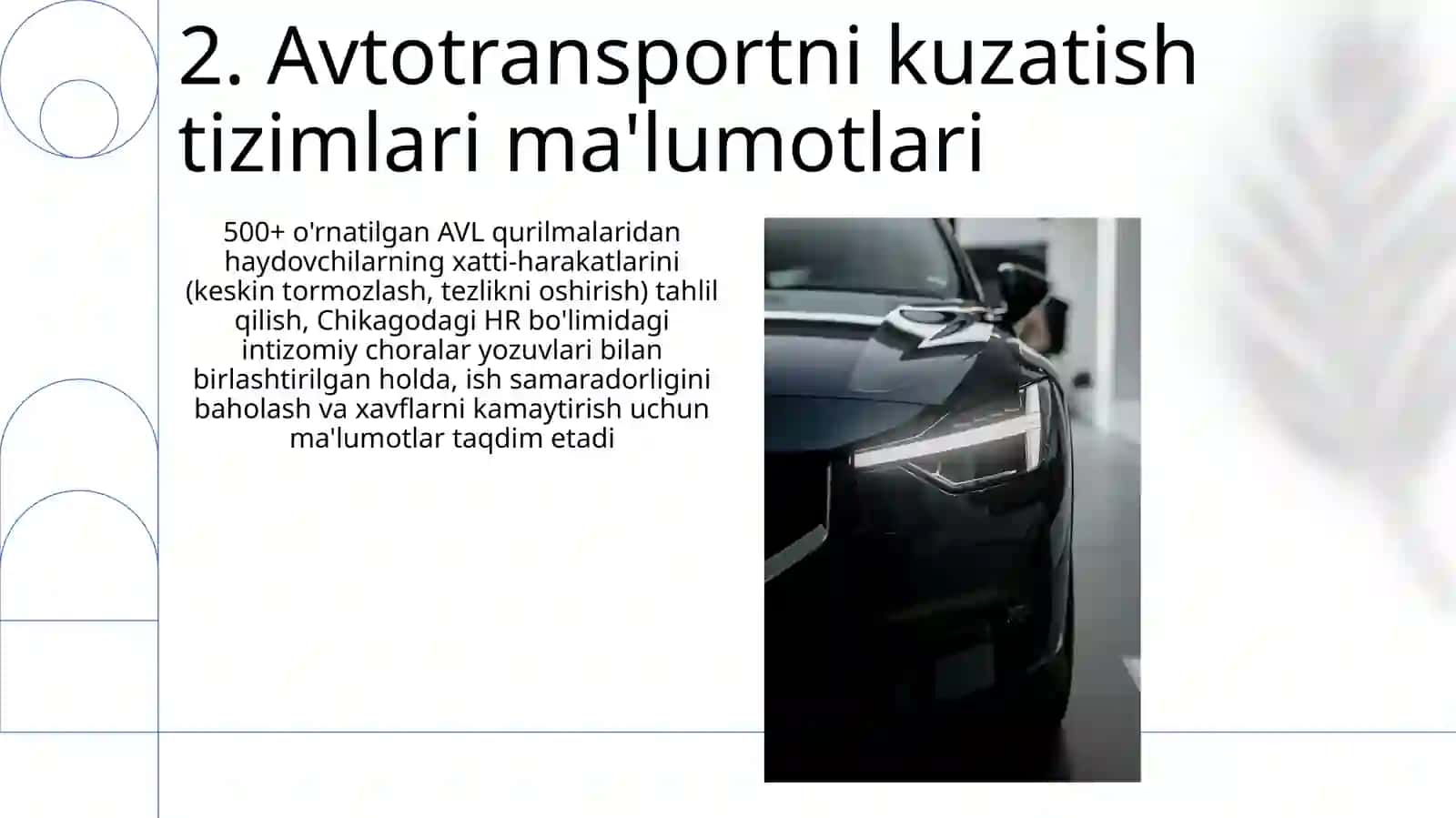 Avtotransport korxonalarida auditning maʼlumot manbalari,vazifalarni tashkil qilish asoslari 4