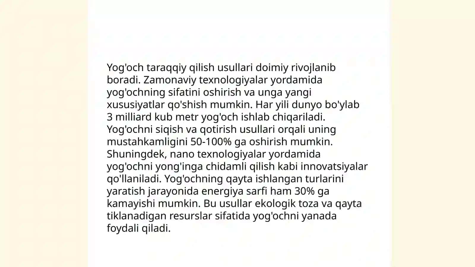 Yog'ochga ishlov berish texnologiyasi 4