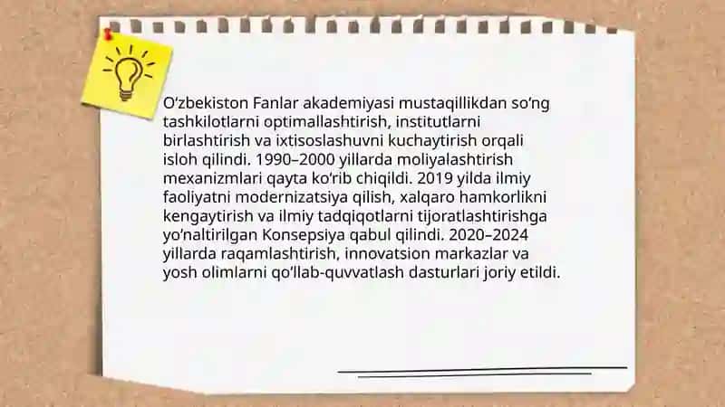 Mustaqillik yillarida ilm va fan taraqqiyoti 4