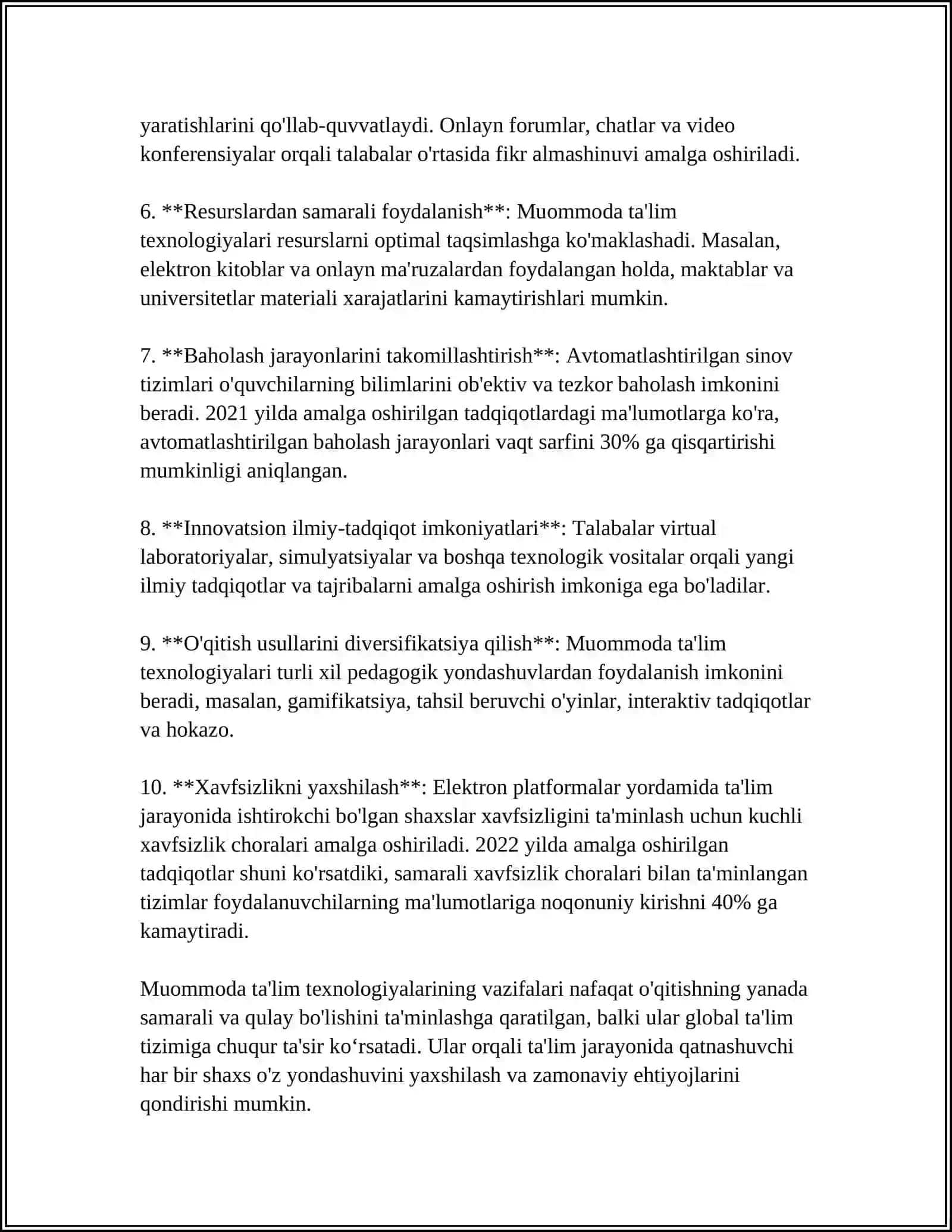 MUOMMOLI TA’LIM TEXNOLOGIYALARI MAZMUNI VA MOHIYATI 4