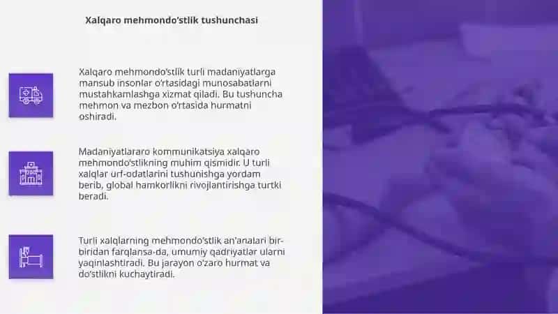 Xalqaro mehmondo‘stlik madaniyatlararo komunikatsiyaning ahamiyati 4