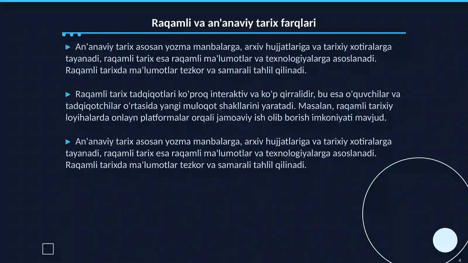 Raqamli tarix fanini rivojlantirishi va shakllanishi 4