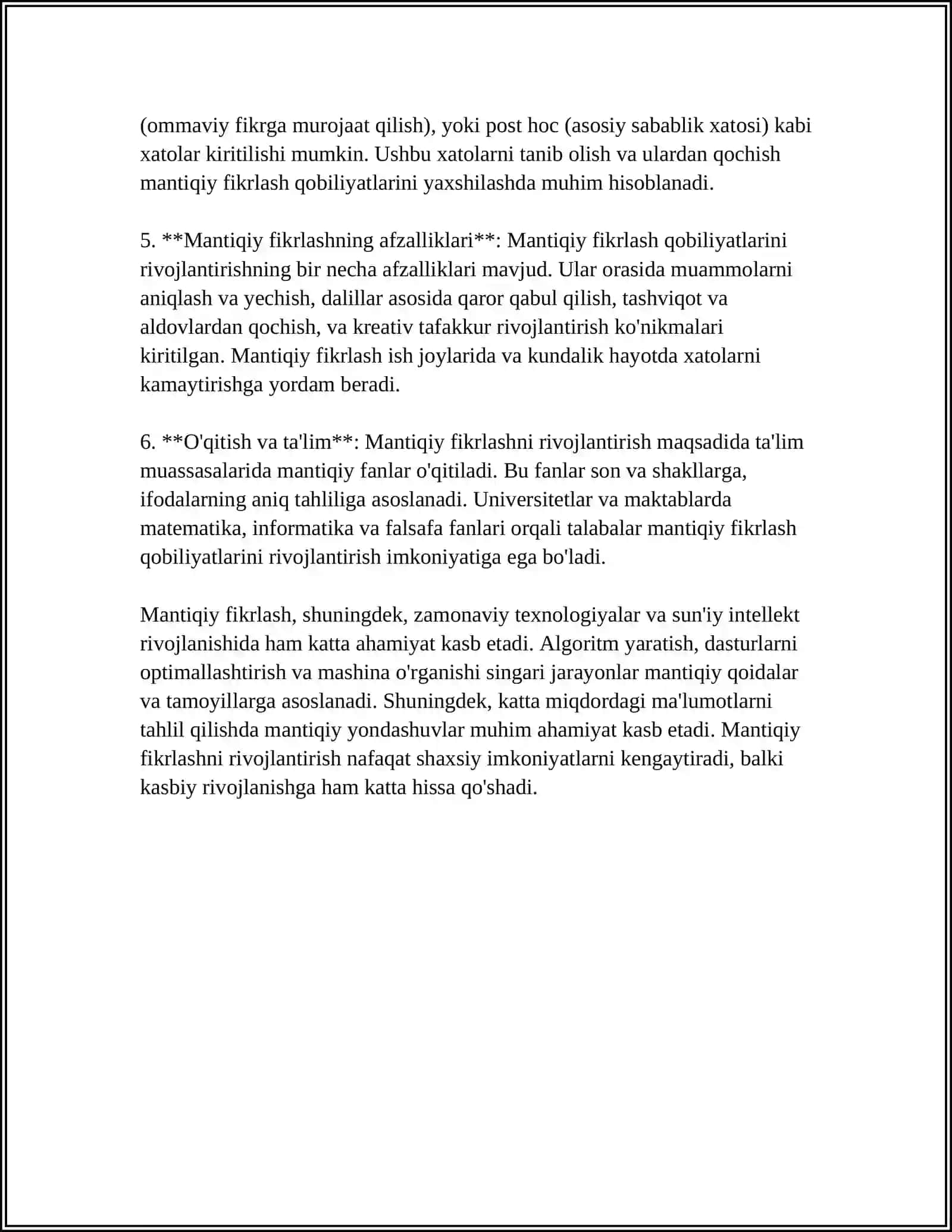 Mantiqiy fikrlash tamoyillari 4