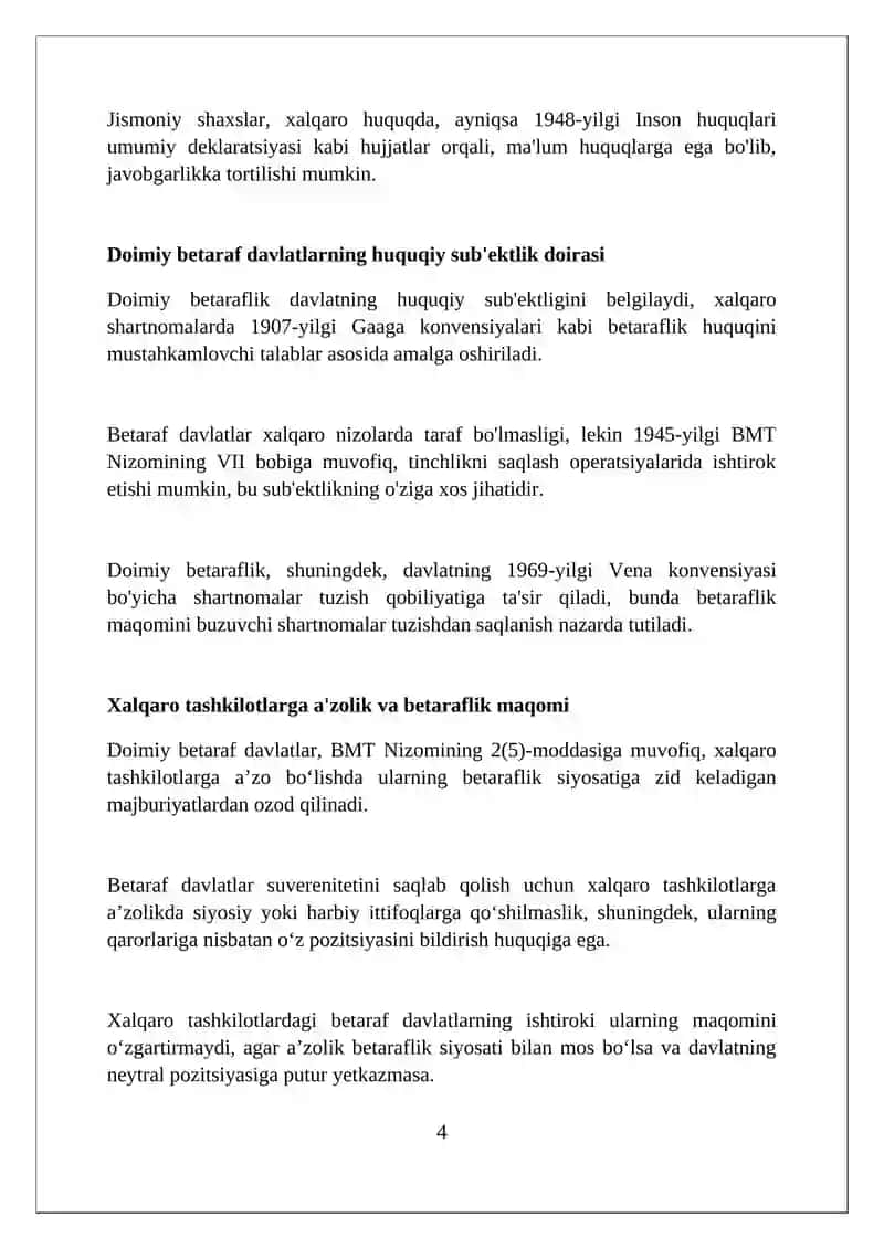 Doimiy Betaraf Davlatlarning Huquqiy Subyektliligi 4