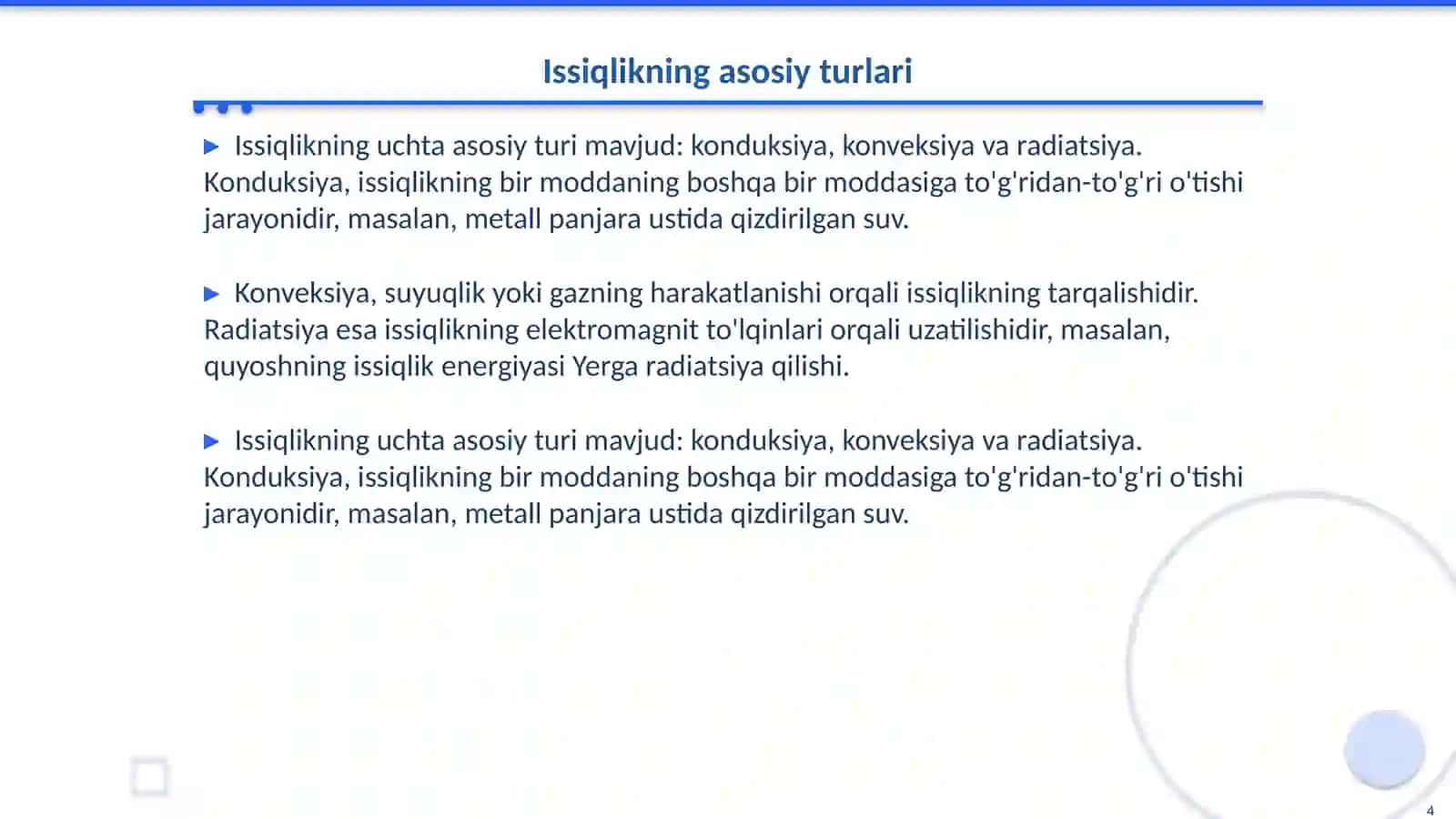 Issiqlik 4