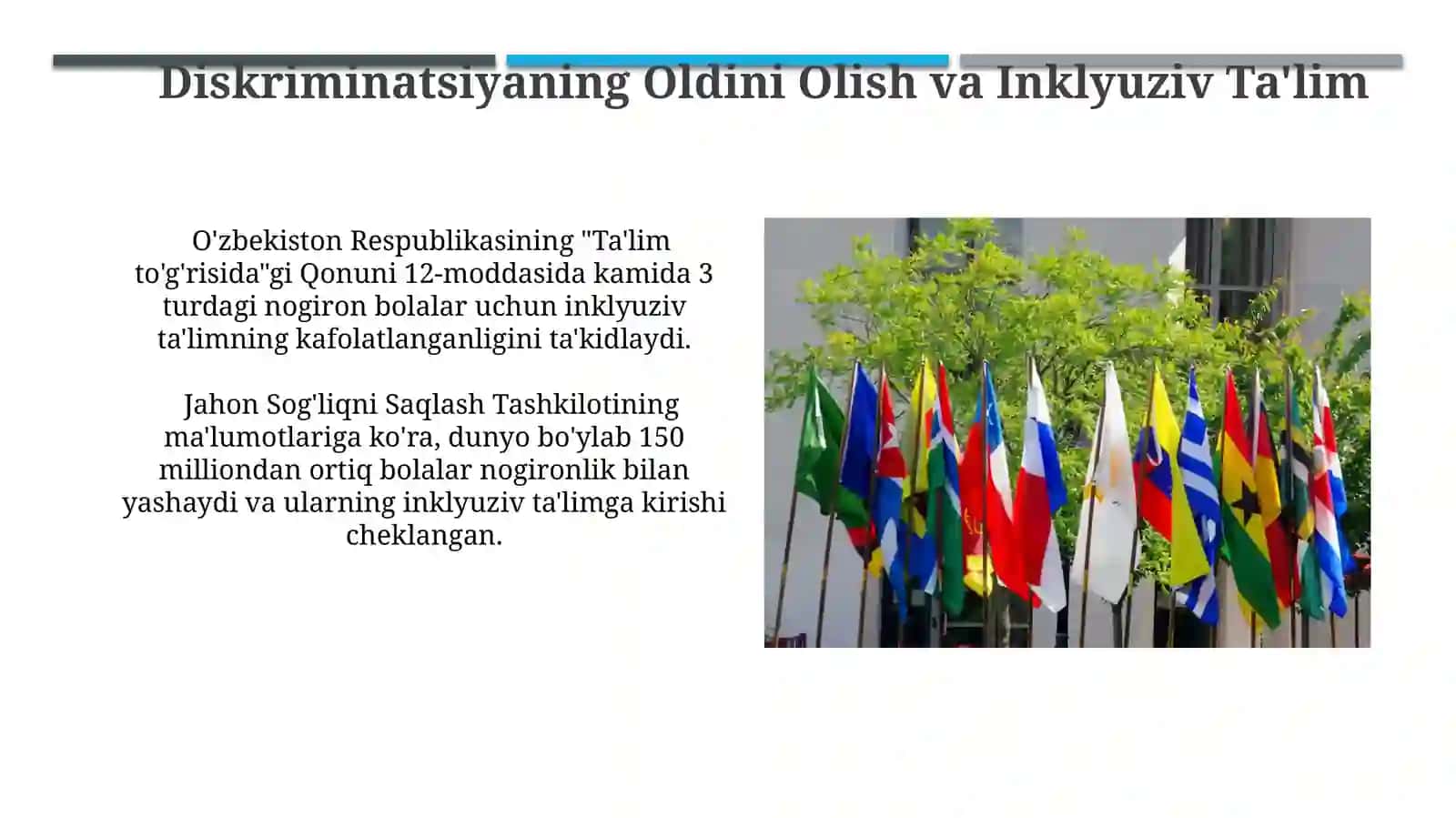 Inklyuziv taʼlim vaxalqarohuquqlar 4