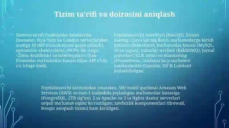 Tizimli blok va uning tarkibiy qismlari 4