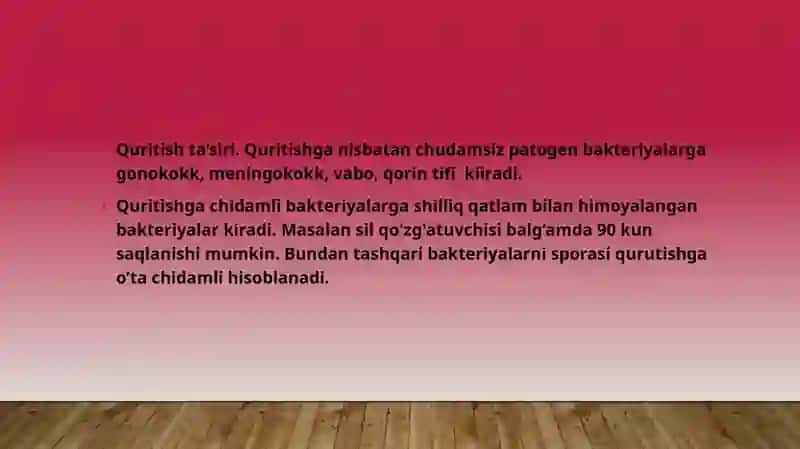 Tashqi muhit omillarining mikroorganizmlarning hayot faoliyati 4
