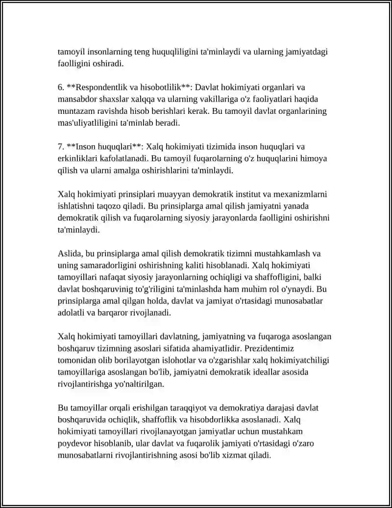 Xalq Hokimiyatchiligi Tamoyillari va Ularning Amaliy Ifodasi 4