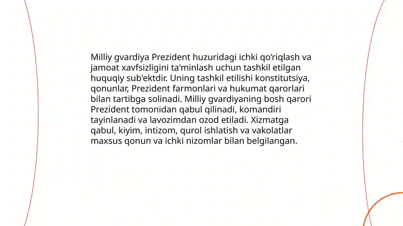 Milliy gvardiyaning shakllanishi va faoliyatining huquqiy asoslari 4