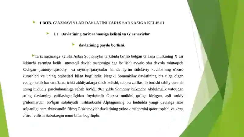 G’AZNAVIYLAR DAVLATINING TASHKIL TOPISHI 4