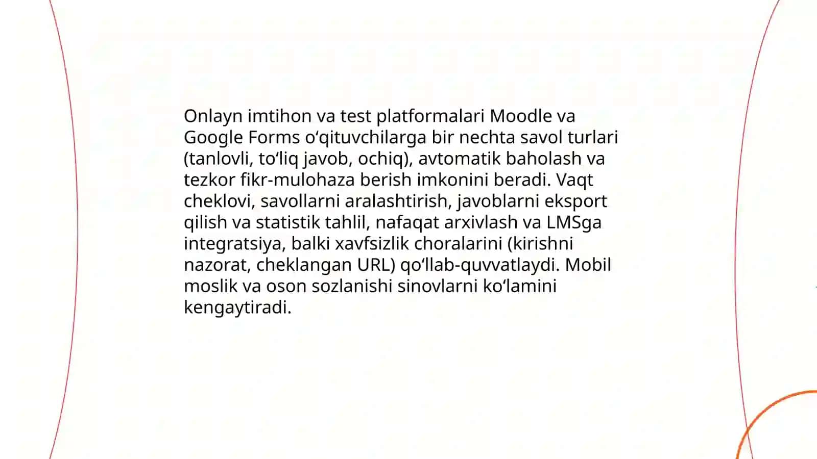 Kompyuter texnologiyalari asosidagi o'quvchilar bilimni nazorat qilish 4