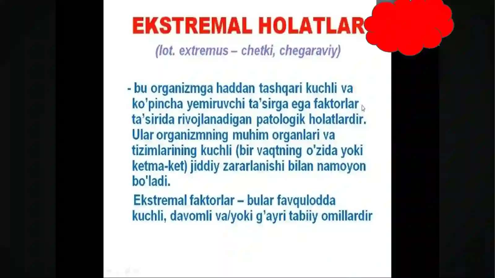 Ekstremal holatlar patofiziologiyasi 4
