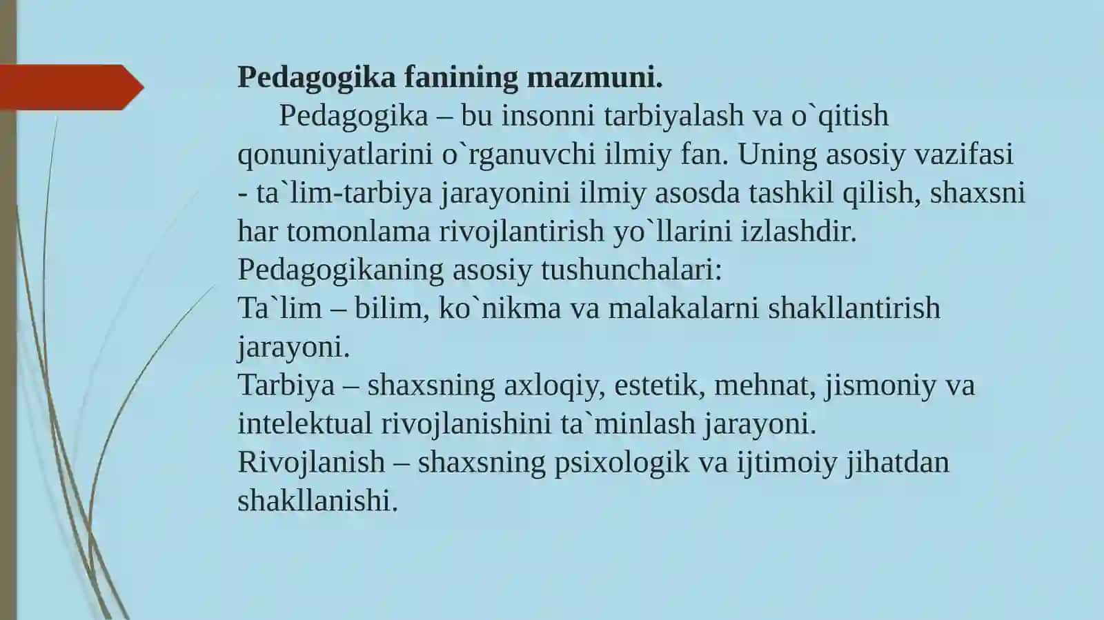 O`zbekistonda ta`lim islohotlari inobatga olingan 4