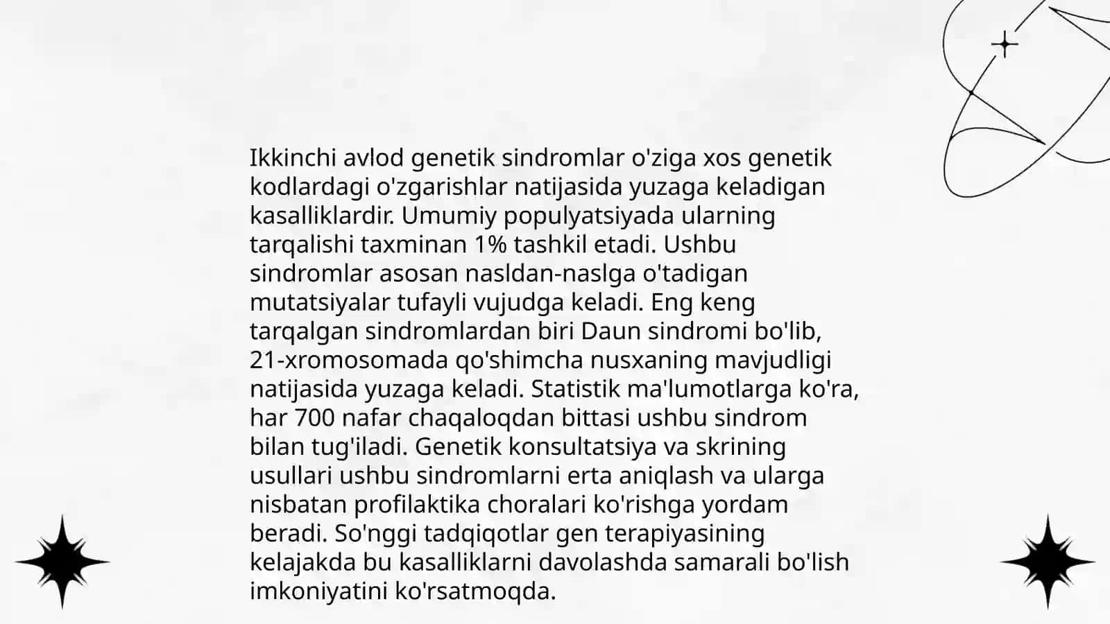 Tug'ma anomaliyalar. Chala tug'ilganlardagi buzilishlar 4