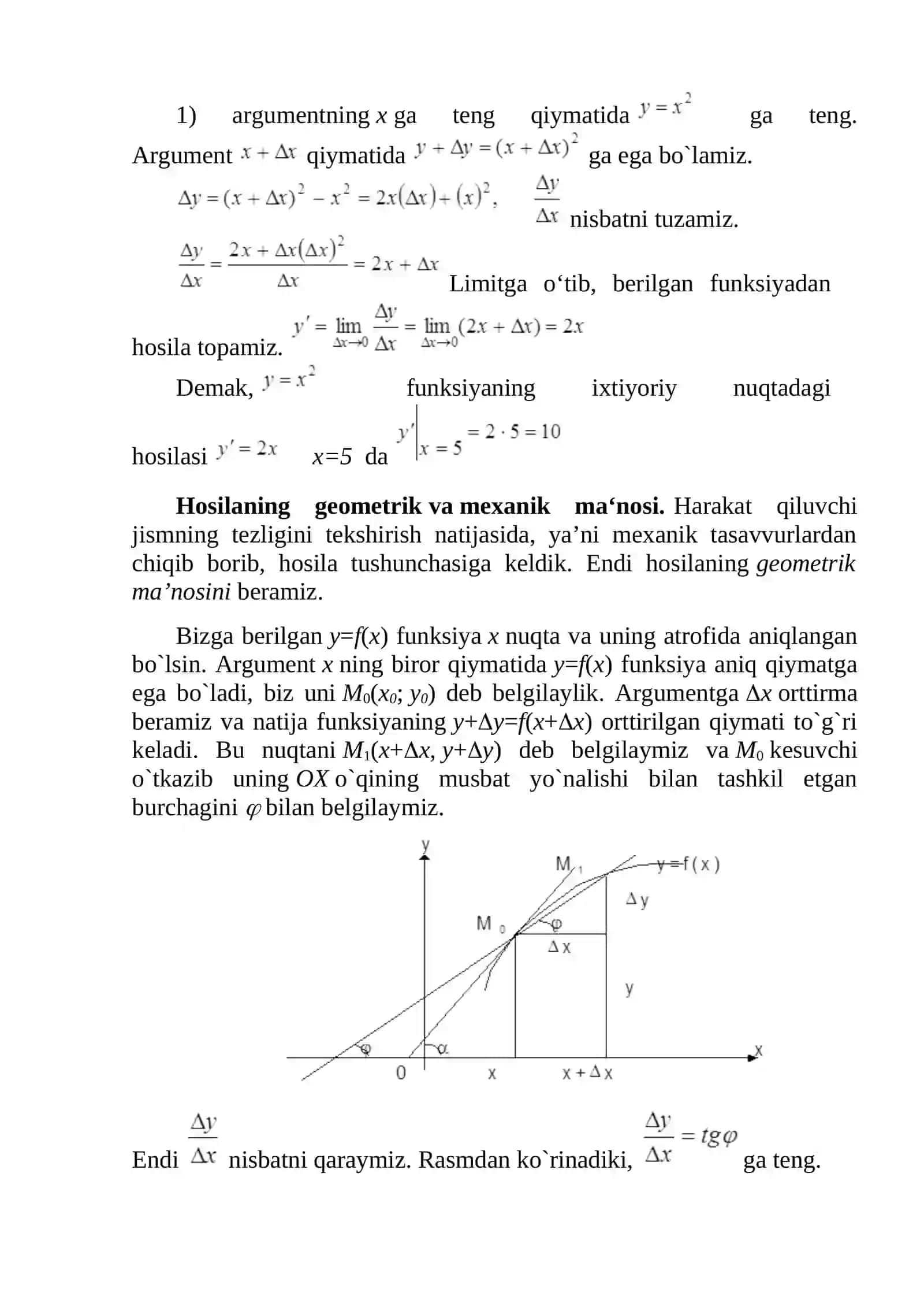 Funksiya hosilasi 4