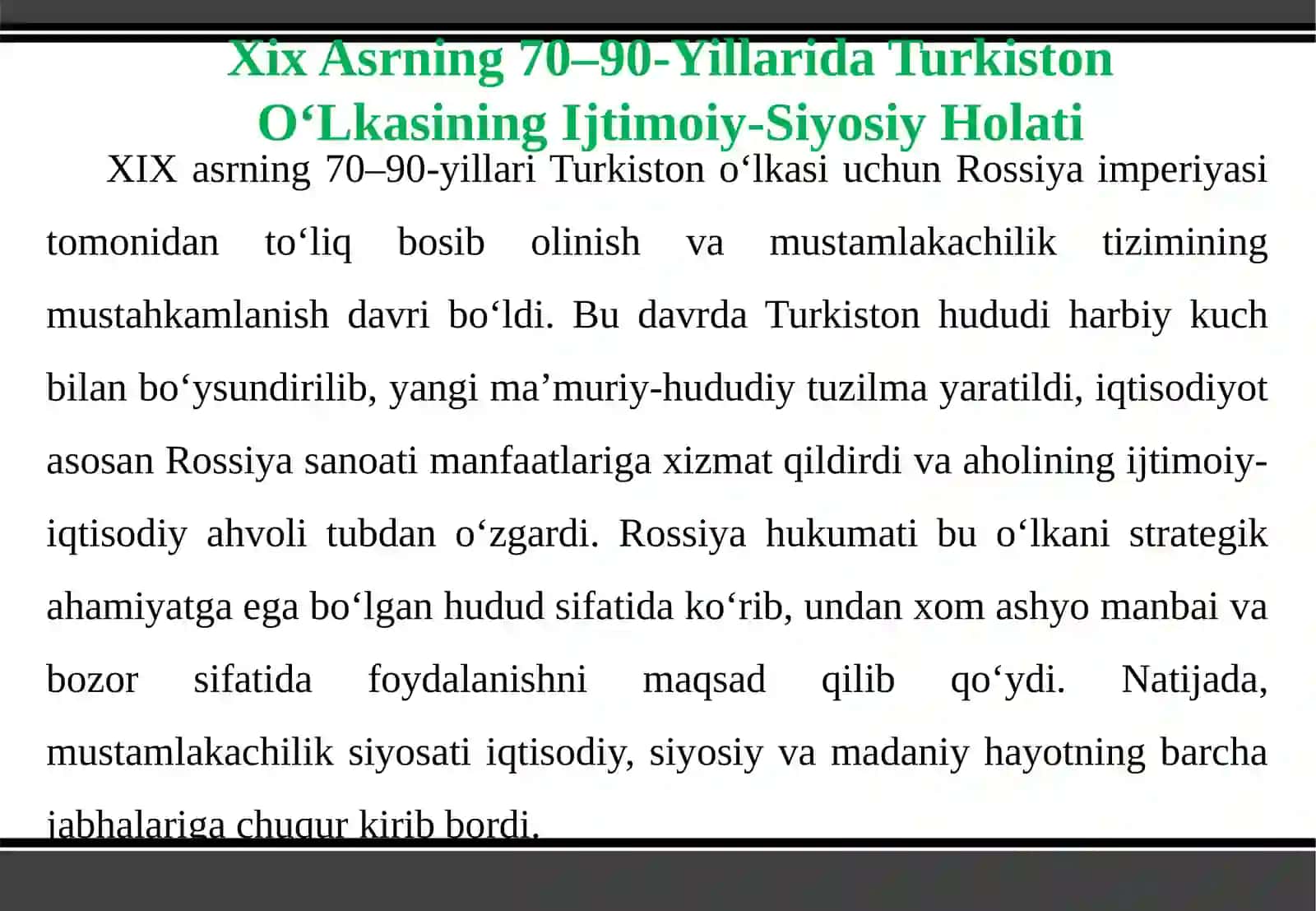 XIX ASRNING 70–90-YILLARIDA TURKISTON O‘LKASIDA XALQ HARAKATLARI 4
