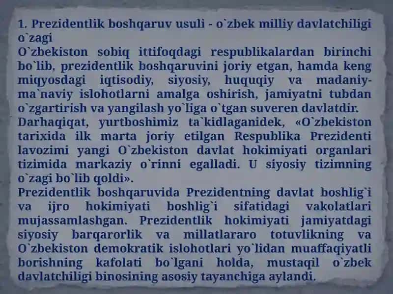 O`zbekiston Respublikasida OLIB BORILADIGAN Prezident saylovi 4